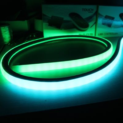 17x17mm vuông theo đuổi LED neon flex phẳng dmx dẫn neon dải linh hoạt rgb thay đổi màu sắc neo neon