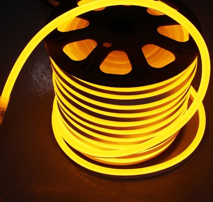 Độ ổn định cao chống nước 24v dải ánh sáng ngoài trời neon led màu hổ phách linh hoạt với màu vàng IP68