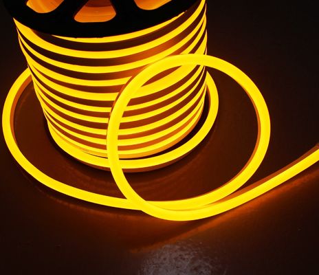 Độ ổn định cao chống nước 24v dải ánh sáng ngoài trời neon led màu hổ phách linh hoạt với màu vàng IP68