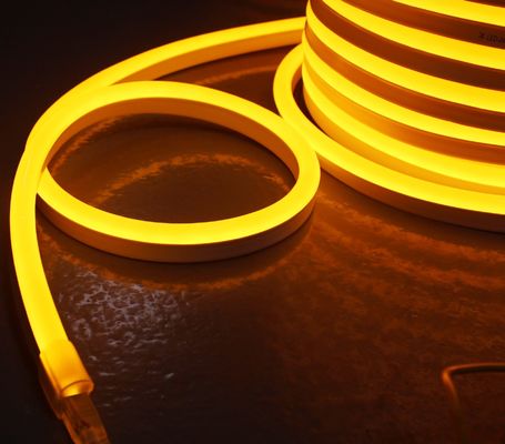 50m cuộn Neo neon dẫn đèn dải neon linh hoạt 5050 chống nước dây neon màu vàng hổ phách