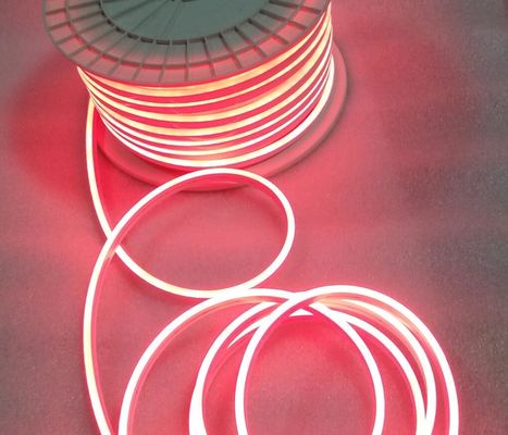 50m cuộn đỏ 12V đèn LED Neon Light SMD 2835 120Leds / M 6X12mm Ánh sáng linh hoạt Kiểm soát nước