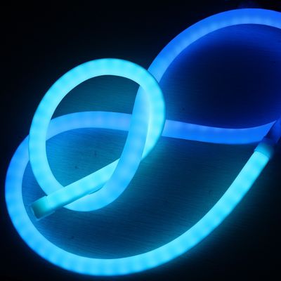 RGB Digital Pixel Chasing LED Neon 18mm 360 vòng dải neon IP67 DC12V