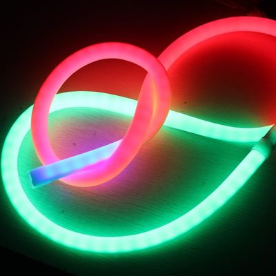 RGB Digital Pixel Chasing LED Neon 18mm 360 vòng dải neon IP67 DC12V