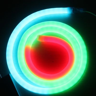 Đổi màu đầy đủ có thể lập trình DMX Led Flex Neon 360 dẫn đèn neon thay thế ống pixel