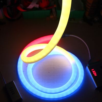 Tròn tuyệt vời 360 độ dẫn neon linh hoạt kỹ thuật số dmx neon dải ánh sáng dmx pixel neon dây