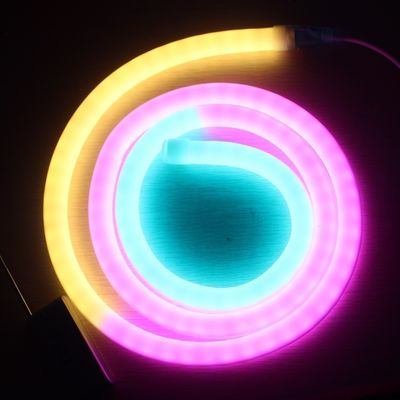 Đổi màu đầy đủ có thể lập trình DMX Led Flex Neon 360 dẫn đèn neon thay thế ống pixel
