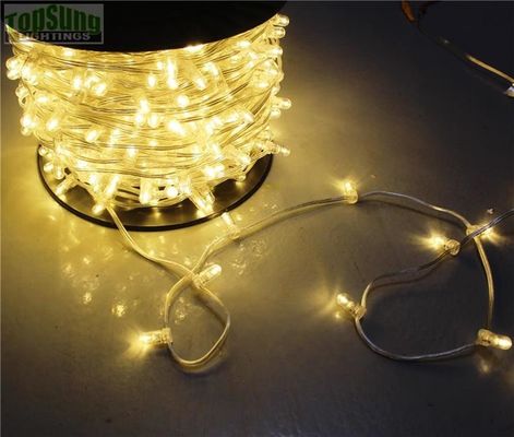 2019 IP 65 màu trắng ấm PVC tinh thể Wire DC 12V clip light/ 200leds fairy light string 100m/roll led bud lights