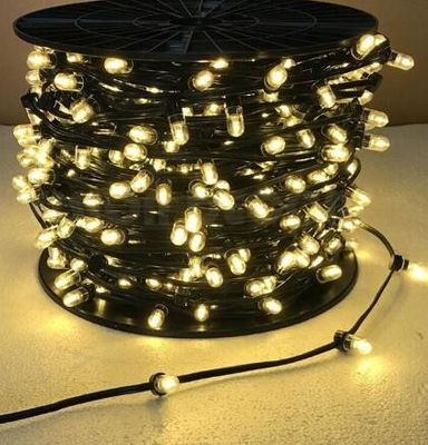 100m Cây ngoài trời trang trí màu xanh đậm sợi Giáng sinh 12V LED fairy clip đèn dẫn Giáng sinh