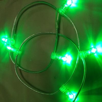 Thương hiệu 100m 12v dây thần tiên 666 dẫn IP67 cho điện áp thấp ánh sáng màu xanh lá cây vòng hoa Giáng sinh
