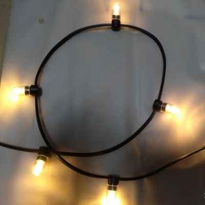 IP 65 màu trắng ấm PVC tinh thể Wire DC 12V clip light/ 666leds fairy light string 100m/roll led bud lights