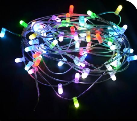 Đèn cây Giáng sinh ngoài trời trang trí dây 100m 666 leds thay đổi màu sắc 12V đèn clip LED