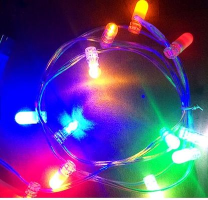 Đèn cây Giáng sinh ngoài trời trang trí dây 100m 666 leds thay đổi màu sắc 12V đèn clip LED