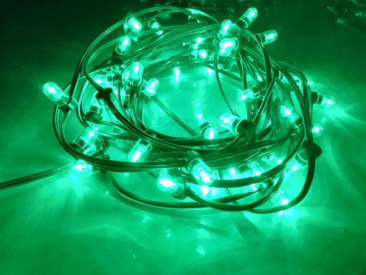 Ánh sáng cây Giáng sinh ngoài trời trang trí dây 100m 666 leds 12V đèn clip LED đèn xanh