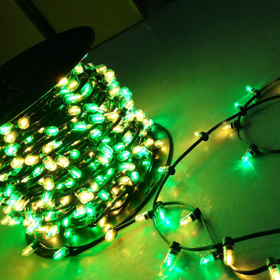 50m cuộn 666 dẫn tùy chỉnh màu xanh lá cây + trắng 12V nhấp nháy LED clip trên ánh sáng cho AU